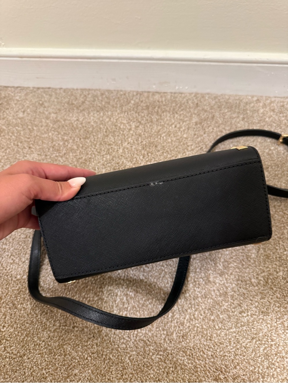 Michael Kors Black Studded Crossbody Bag with Matching Wallet - Picture 4 of 8
